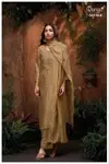 Qyra 4119 By Ganga Bemberg Silk Jacquard Designer Salwar Suits Exporters In India